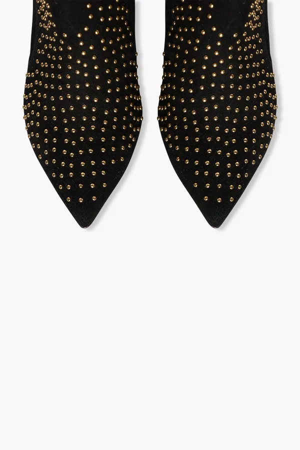 Laarsje Dames Suede Studs Stewart Zwart