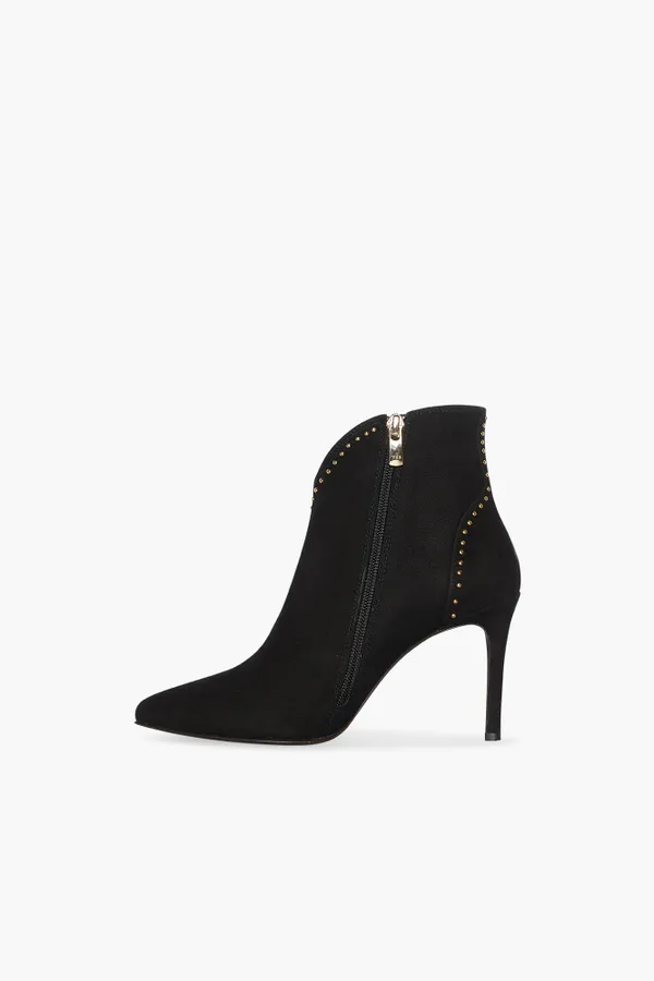 Damenstiefel aus Wildleder „Stewart“ in Schwarz mit Nieten