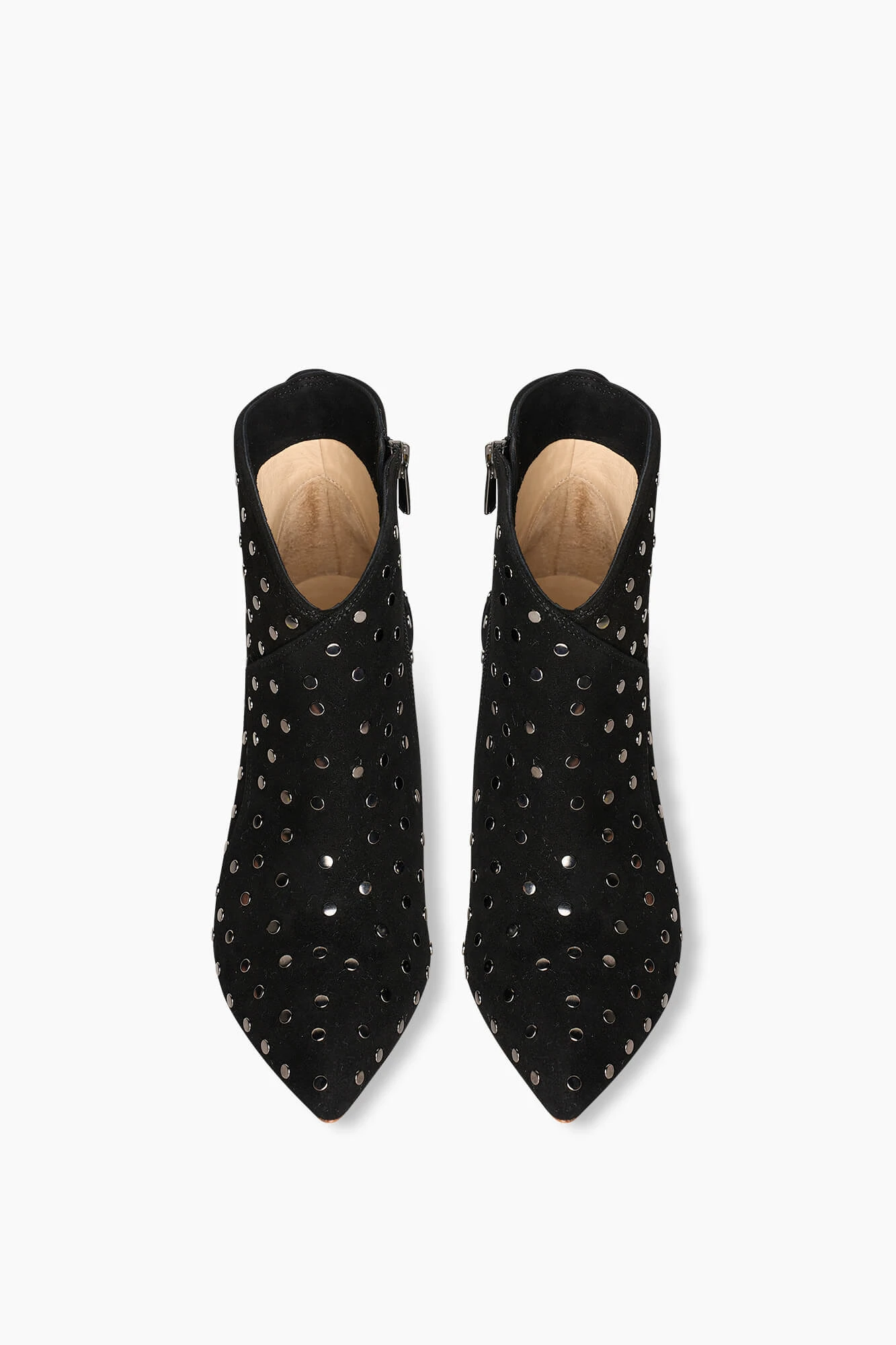 Women's Suede Stewart Boots with Black Studs