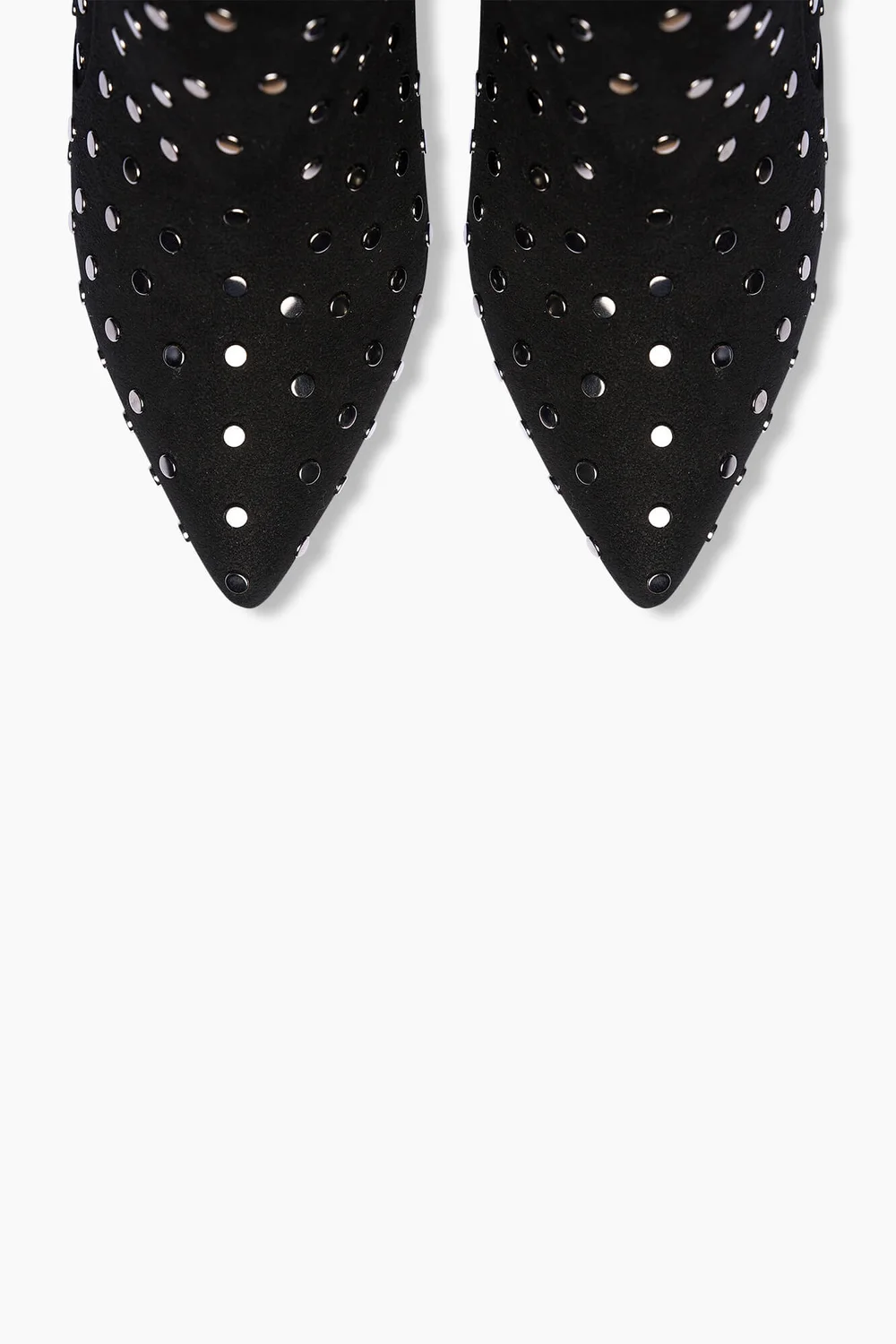 Laarsje Dames Suede Stewart Zwart Studs
