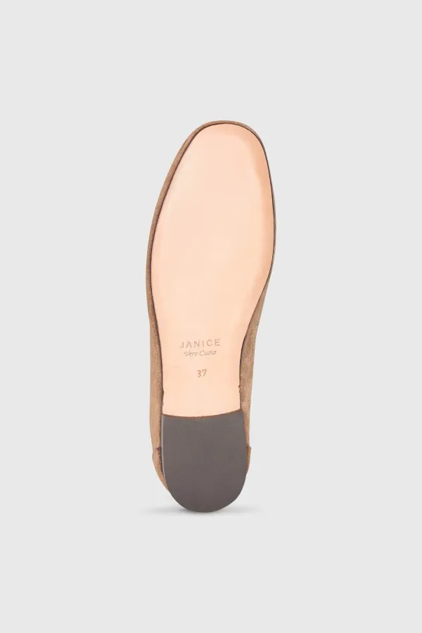 Wildleder-Loafer für Damen, Burt, braun