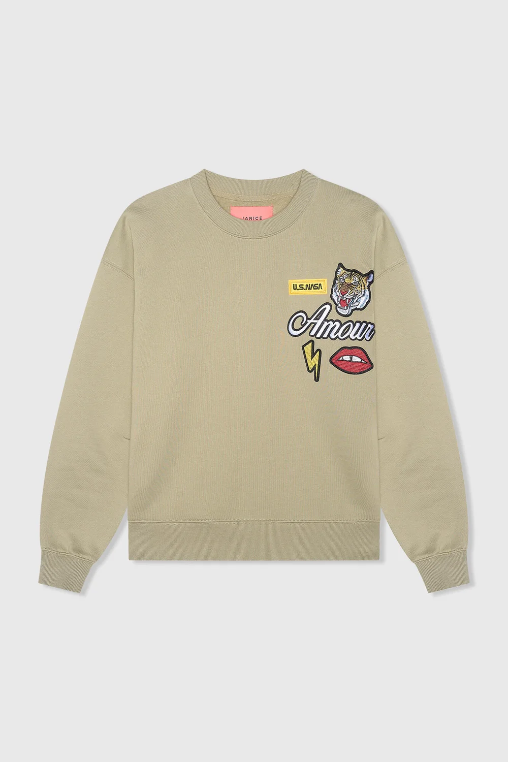 Andy Sweater Groen Patches