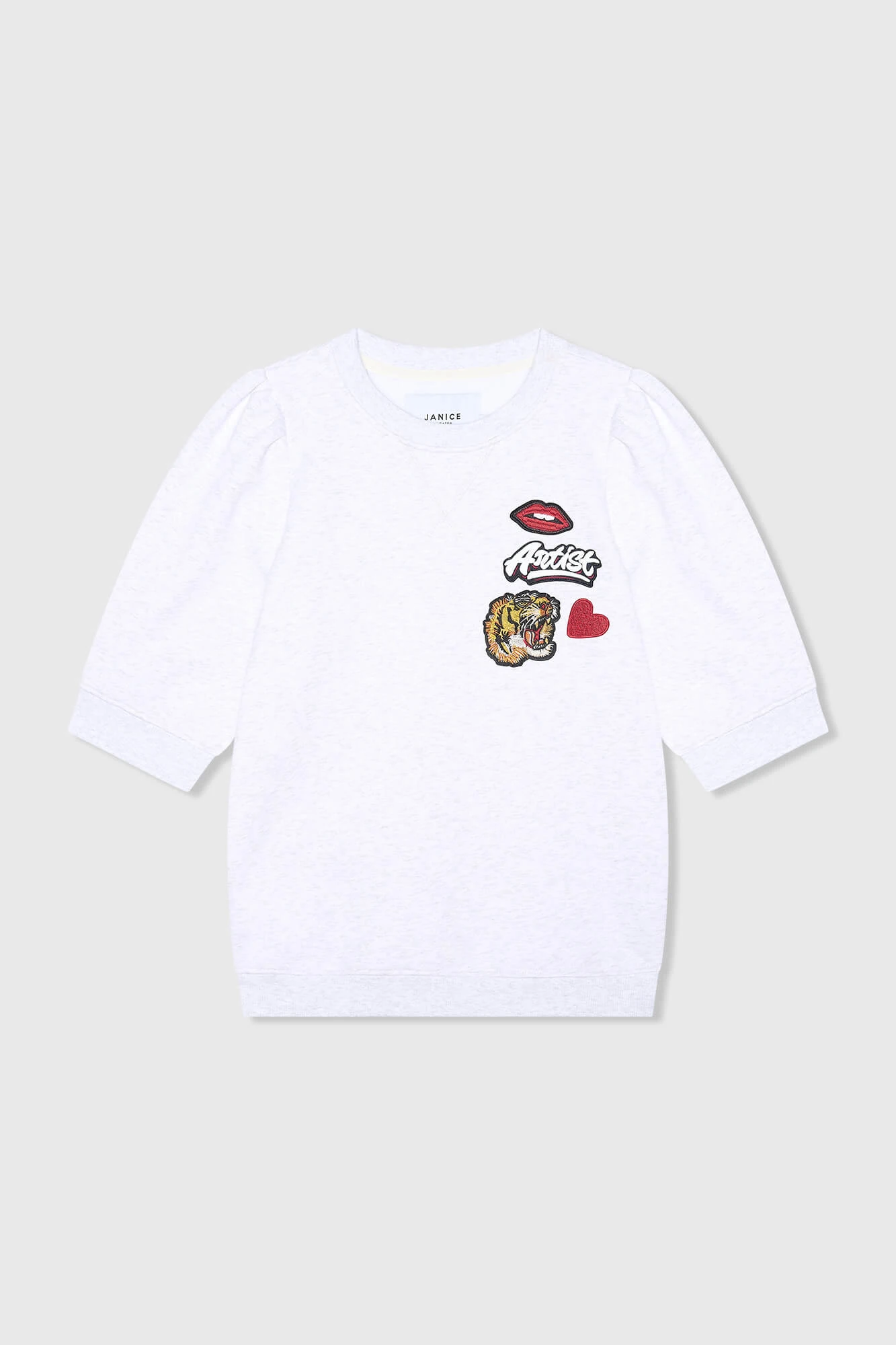 Frank Sweater Light Gray Patches