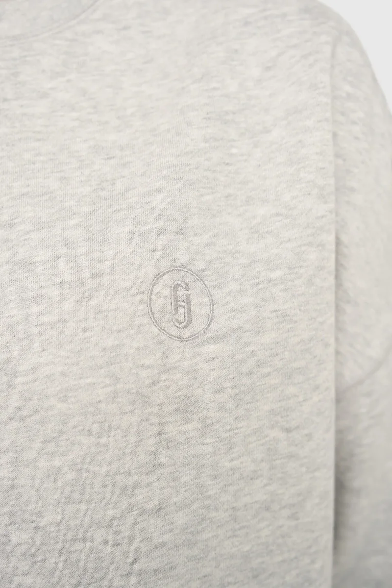 Damenpullover aus Baumwolle, grau, Aiden