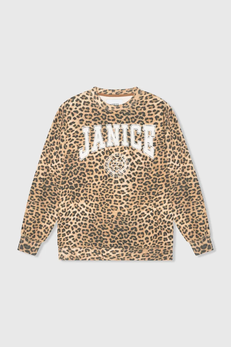 Women's Oversized Leopard-Print Sweater by Oliver
