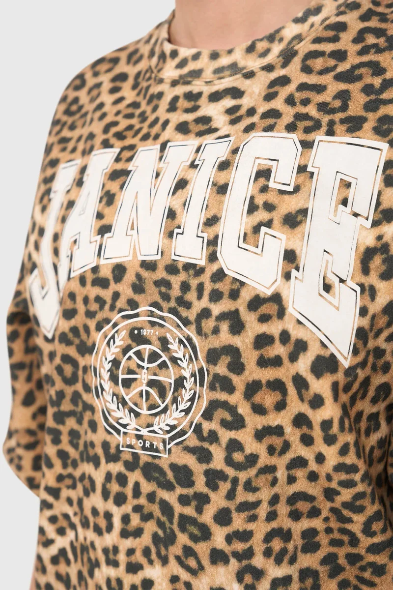 Women's Oversized Leopard-Print Sweater by Oliver