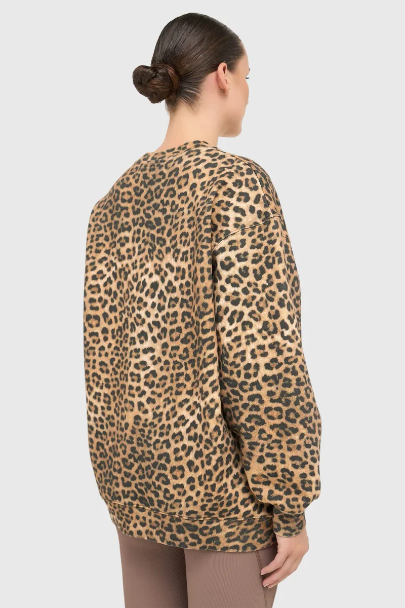 Women's Oversized Leopard-Print Sweater by Oliver