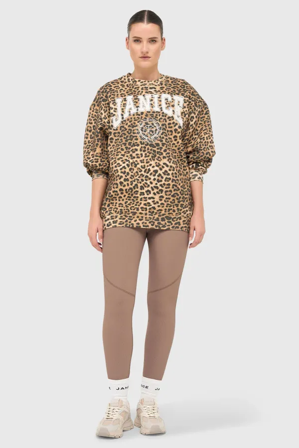 Women's Oversized Leopard-Print Sweater by Oliver