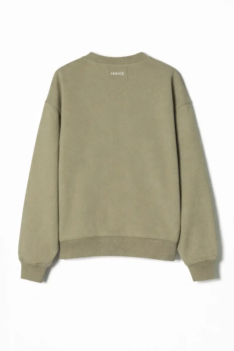 Green Women's Cotton Sweater by Owen