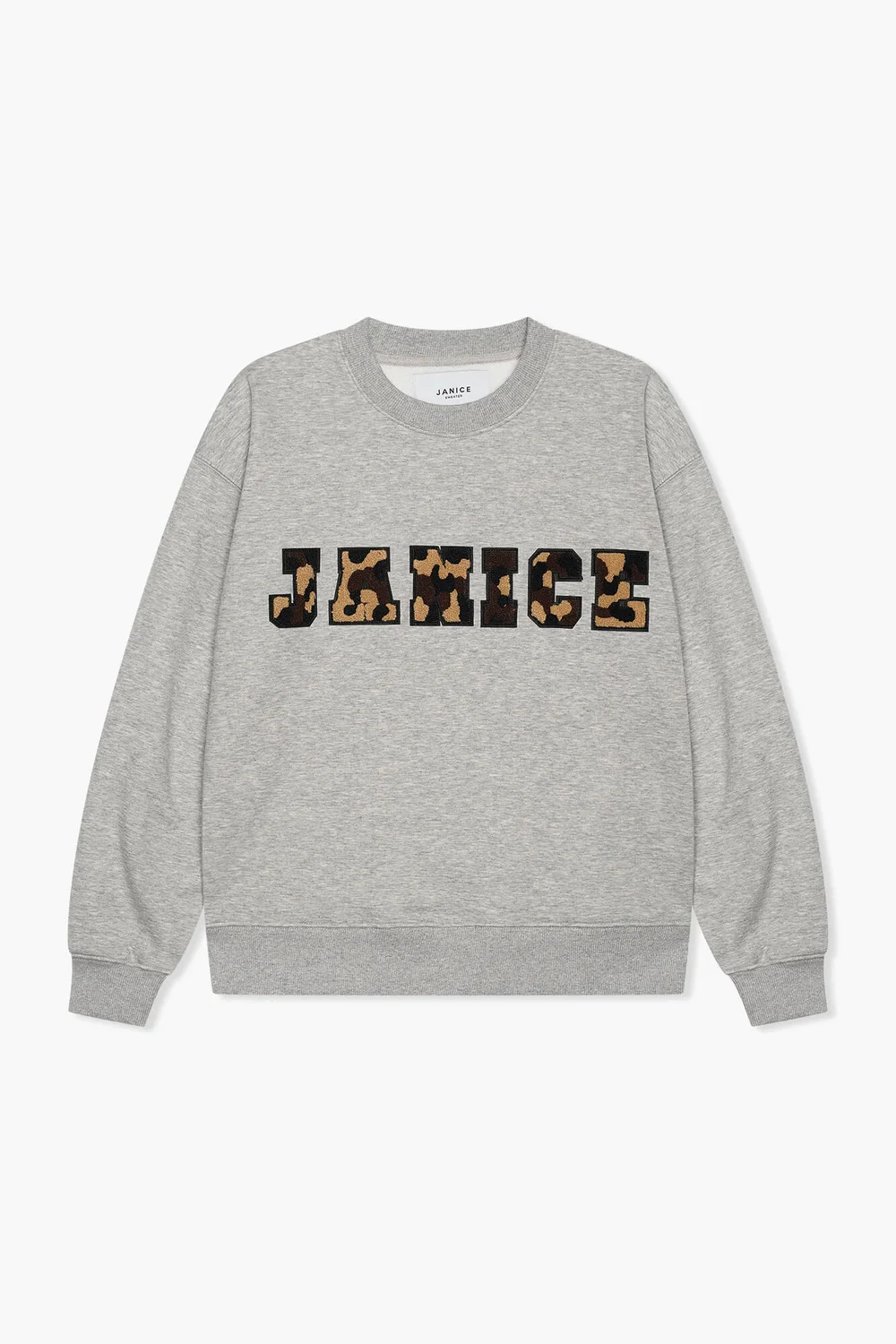 Sweater Dames Katoen Logo Camo Andy Grijs