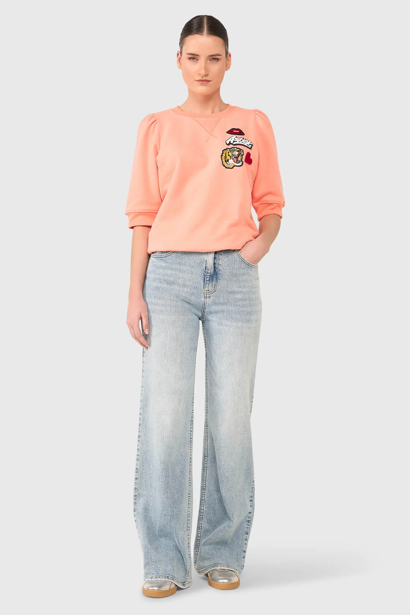 Frank Sweater Peach Patches