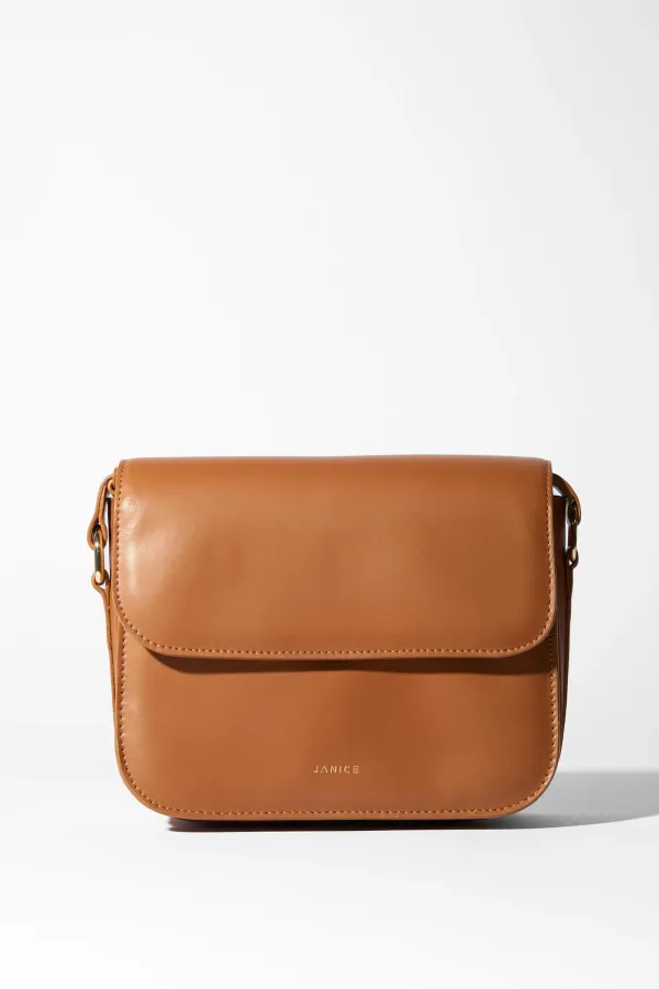 Leren Dames Tas Elias Cognac