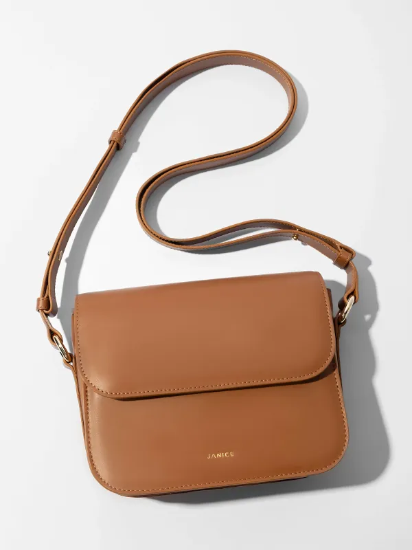 Leren Dames Tas Elias Cognac
