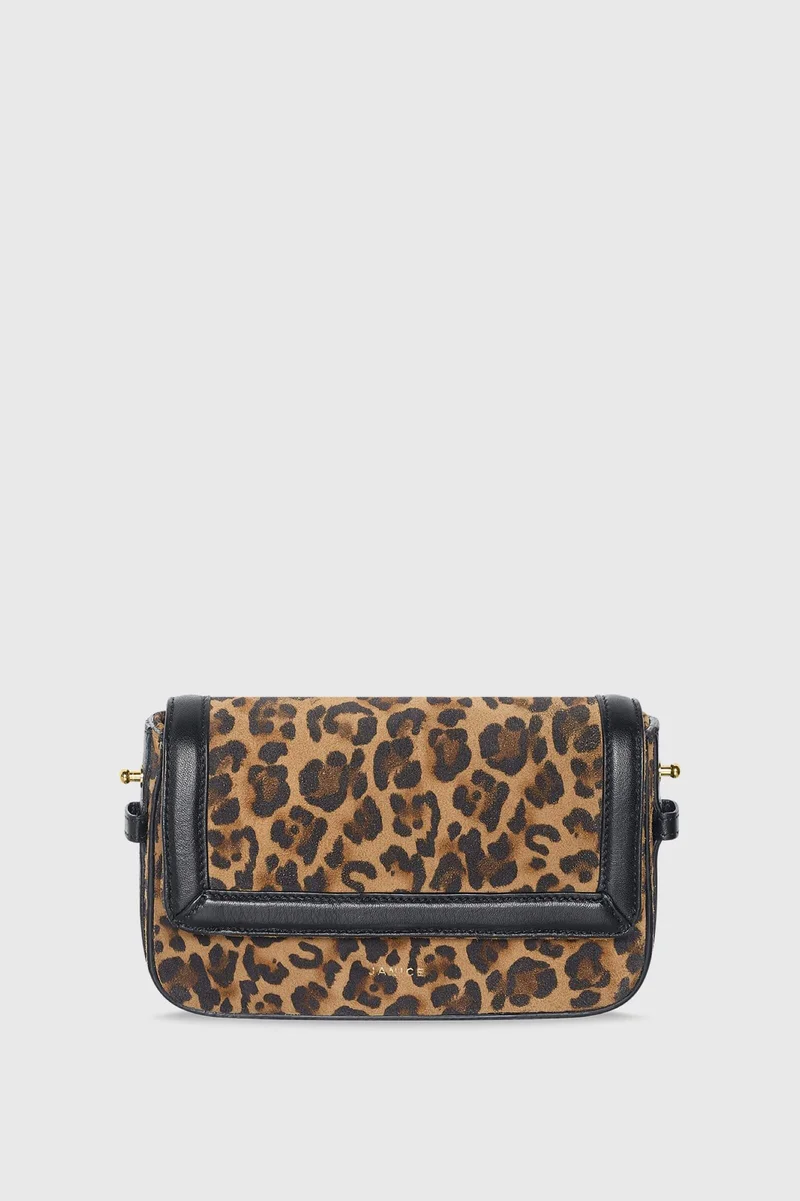 Brett Leopard-Print Suede