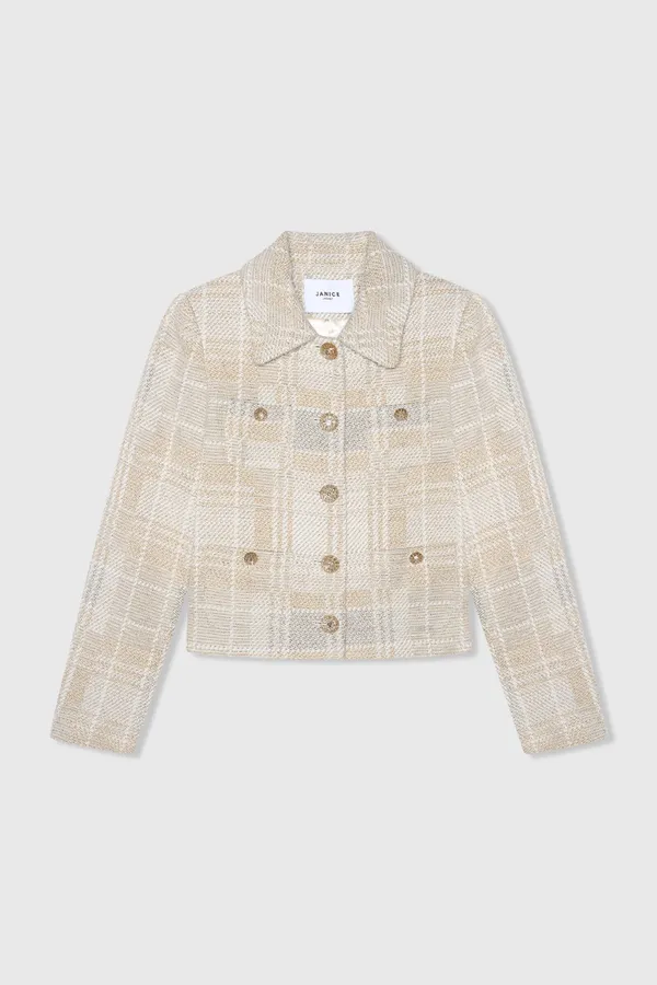 Tatum Grau Tweed Lurex