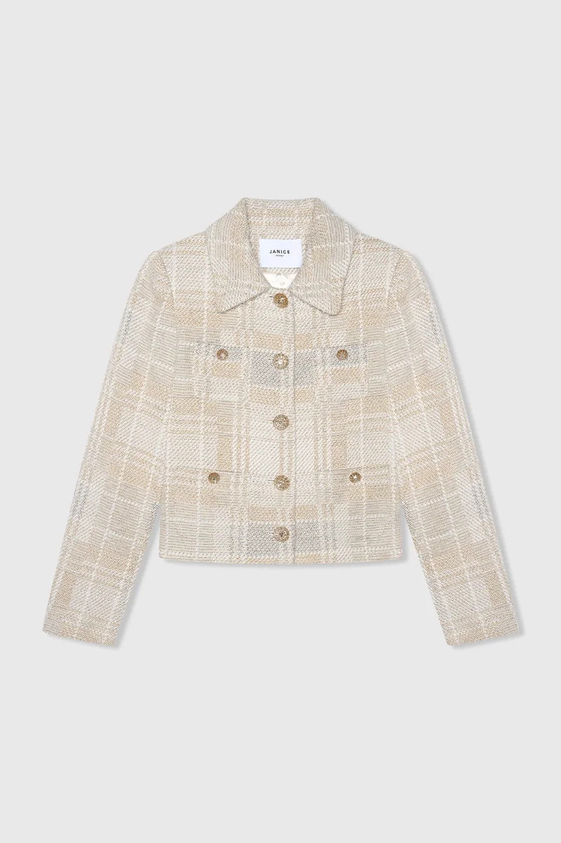 Tatum Grau Tweed Lurex