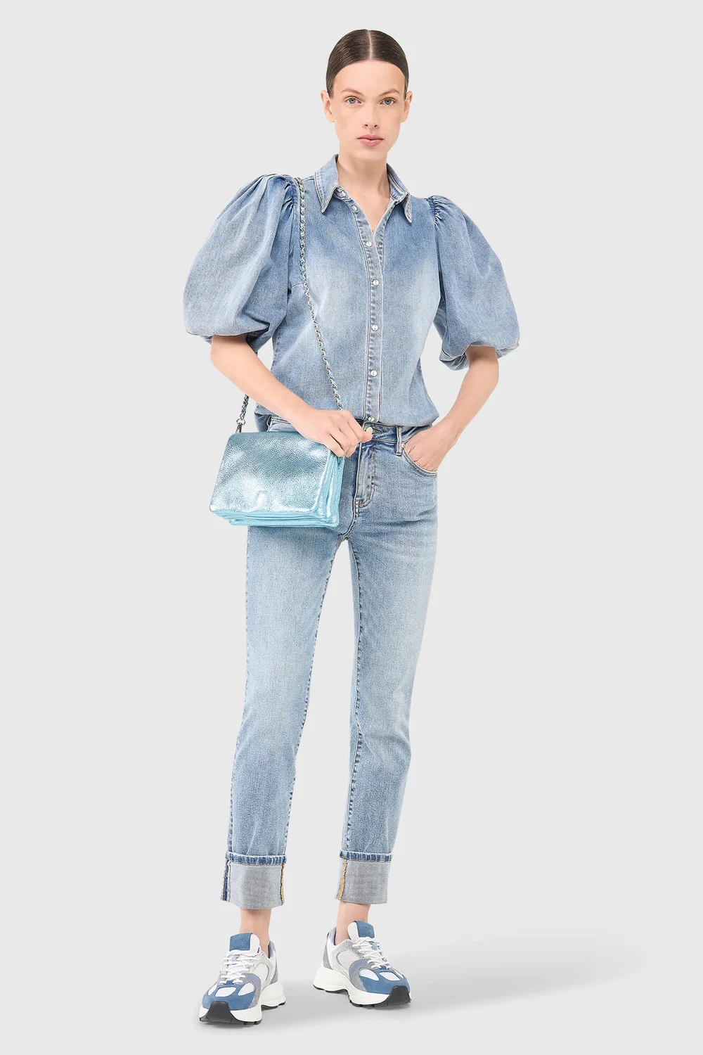 Lars-Bluse Blau 435