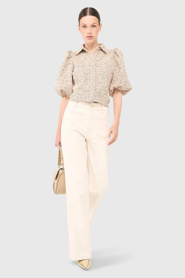 Lars-Bluse Beige