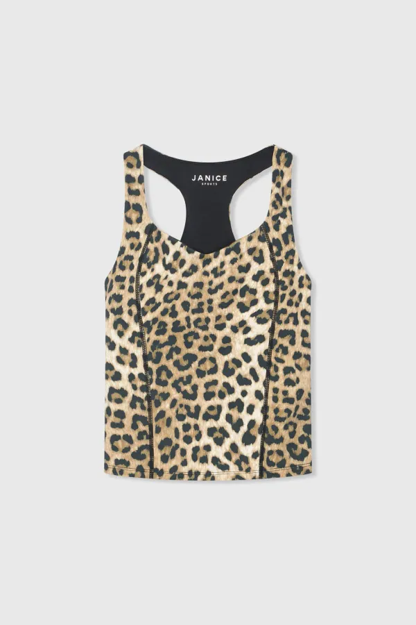 Top Women's Sports Bra: Ryle Yoga Leopard Print