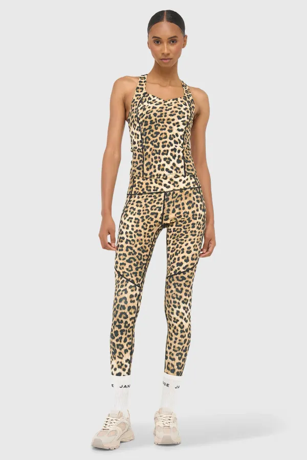 Top Women's Sports Bra: Ryle Yoga Leopard Print