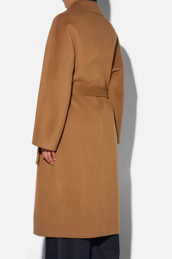 Trench Jas Lang Dames Cashmere Detroit Cognac