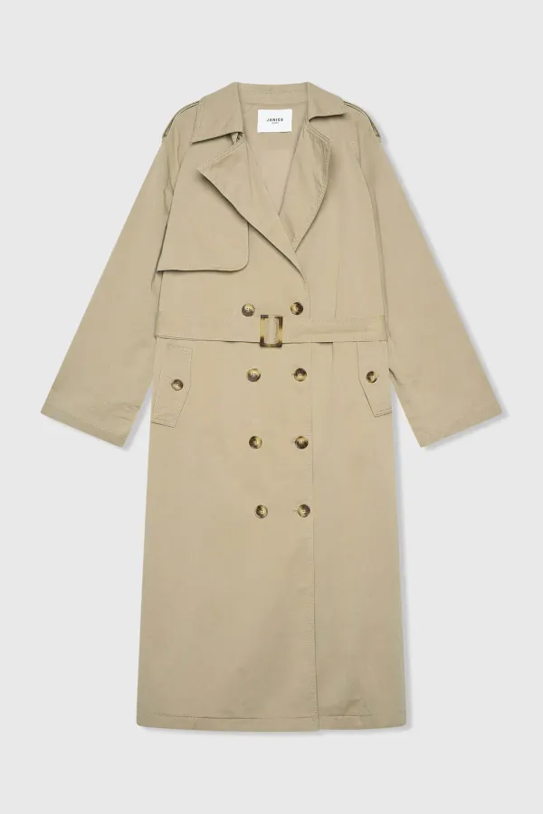 Trenchcoat für Damen, Oversize, Cedric, grün