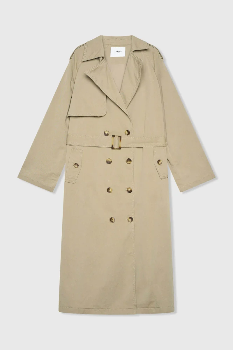 Trenchcoat für Damen, Oversize, Cedric, grün