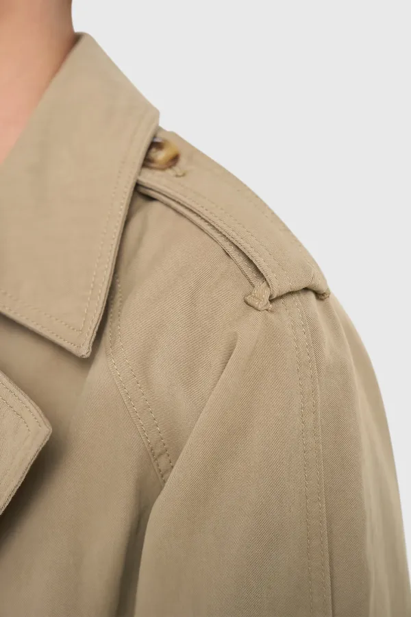 Trenchcoat für Damen, Oversize, Cedric, grün
