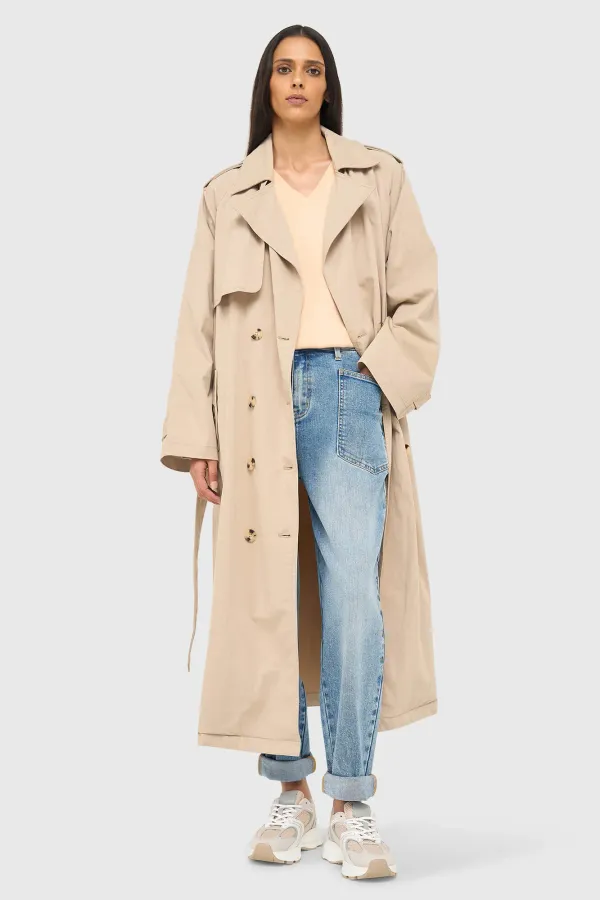 Women's Oversized Cedric Trench Coat in Beige