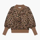 Trui Dames Pof Mouw Viscose Jay Panterprint