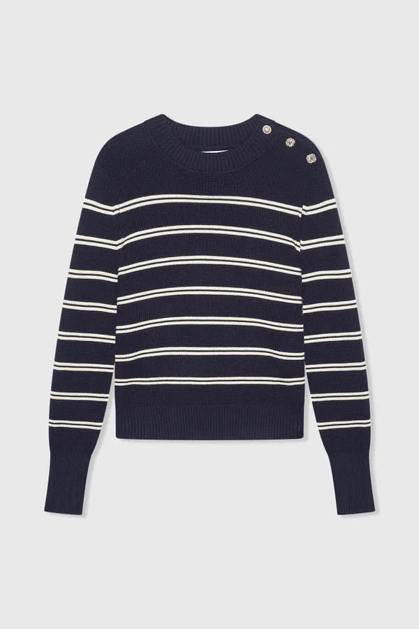Donovan Trui Blauw Wit