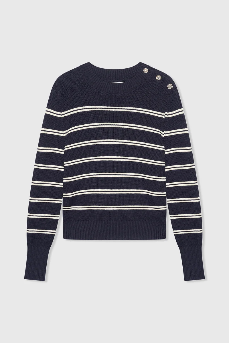 Donovan Trui Blauw Wit