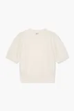 Merino Wollen Truitje Pof Mouw Peyton Off White