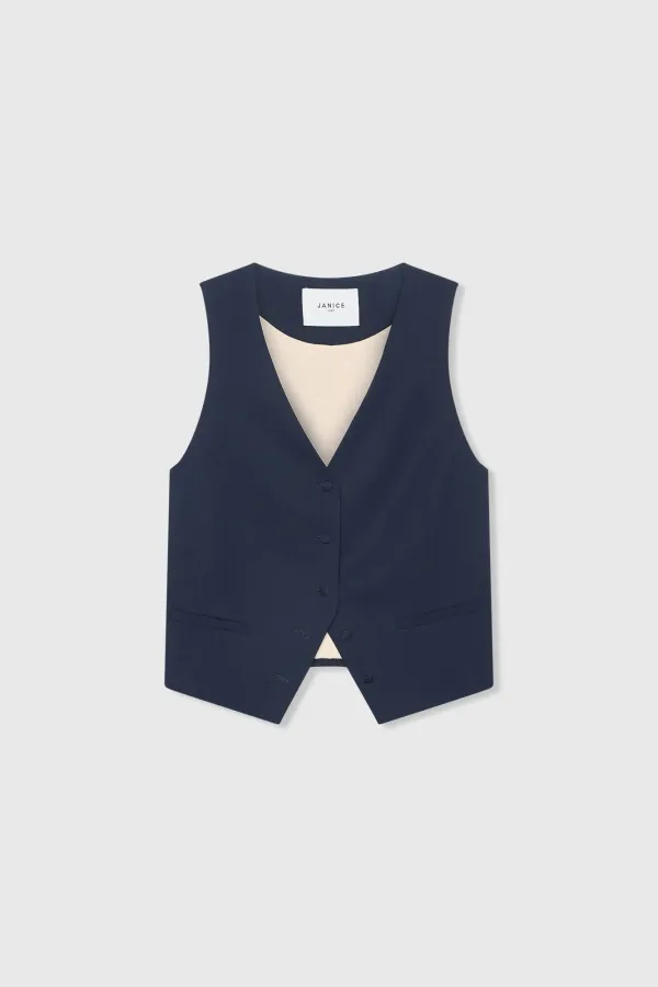 Vest Gilet Dames Blauw Dave