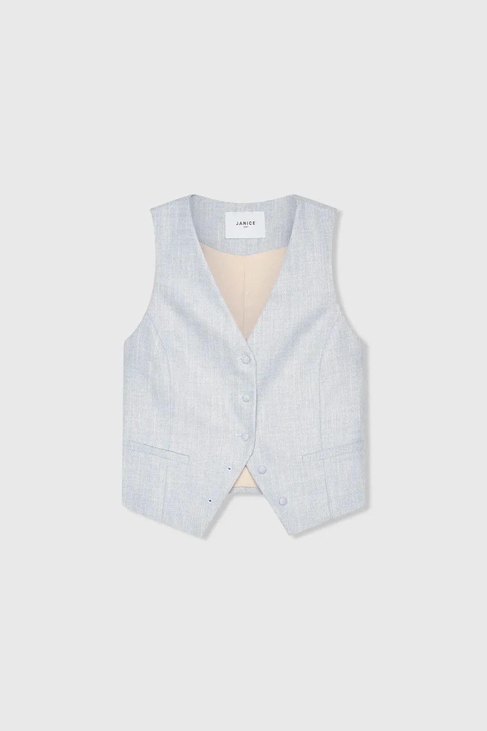 Vest Gilet Dames Lurex Blauw Dave