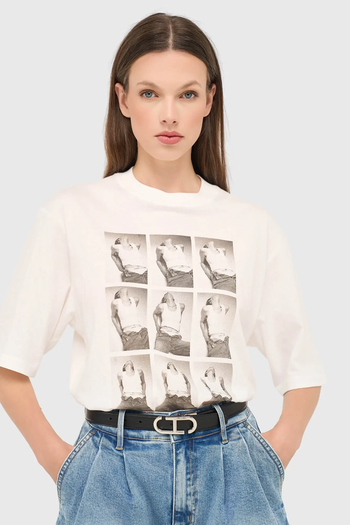 White Women's Cotton Shirt - Adam Essential