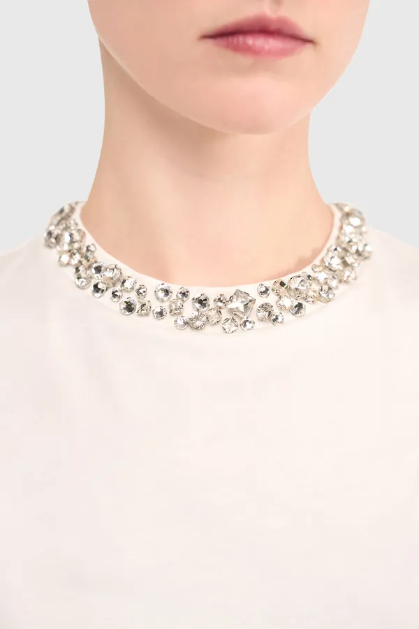 Women's Rhinestone Rock Shirt - White
