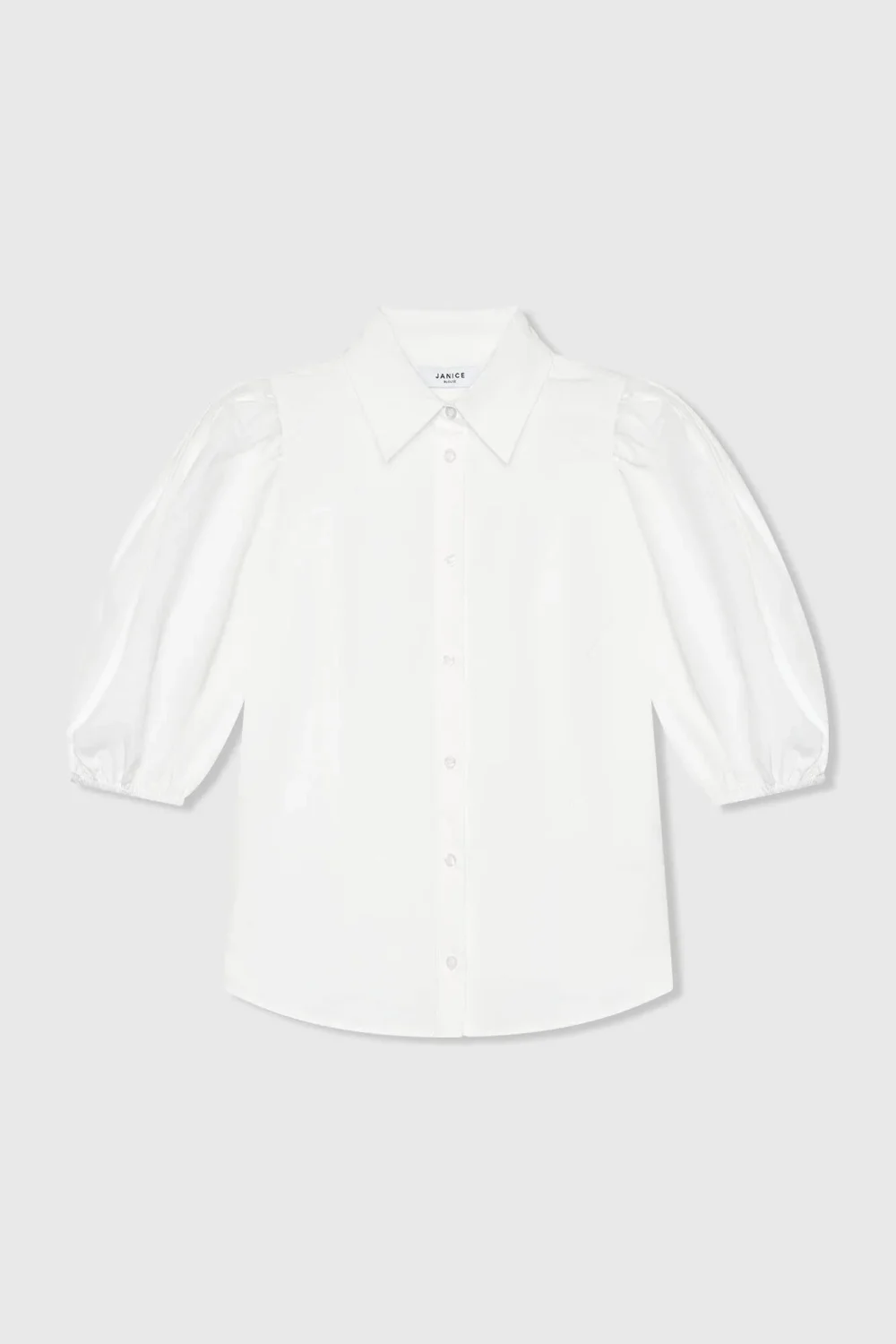 Weiße Baumwollbluse für Damen Lars Weiß