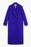 Wollen Lange Dames Jas Lennon Blauw