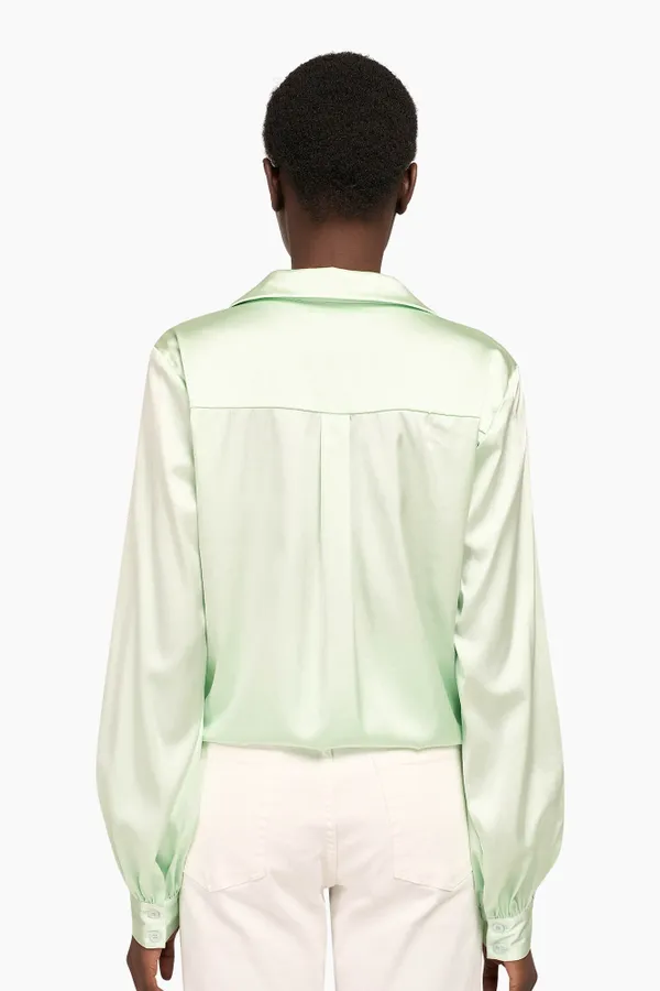 Zijden Blouse Dames Bobby Mint