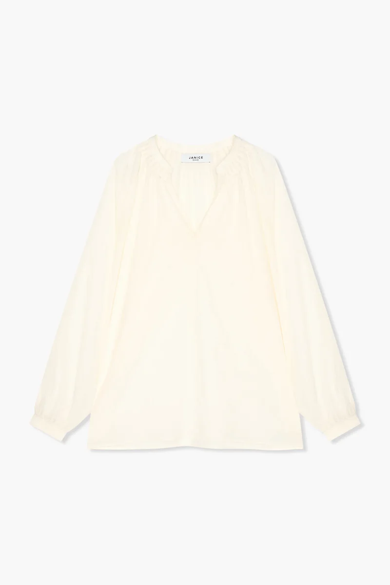 Zijden Dames Blouse Landon Off White
