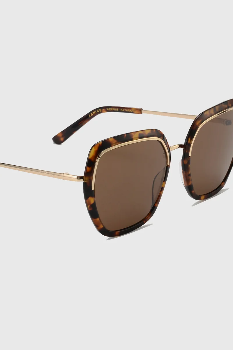 Zonnebril Dames Memphis Bruin Havana